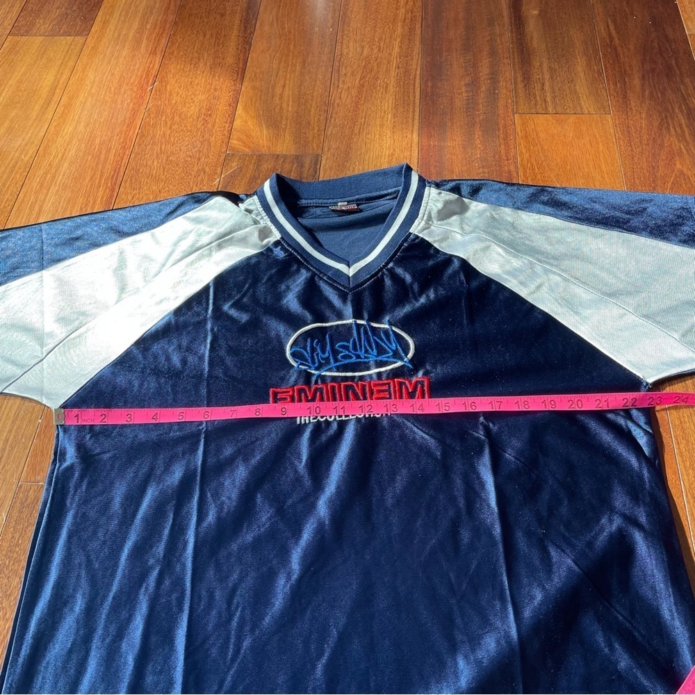 Eminem The Collection Slim Shady Jersey Short Sleeve Hip Hop Blue Mens Size XL - Picture 9 of 11